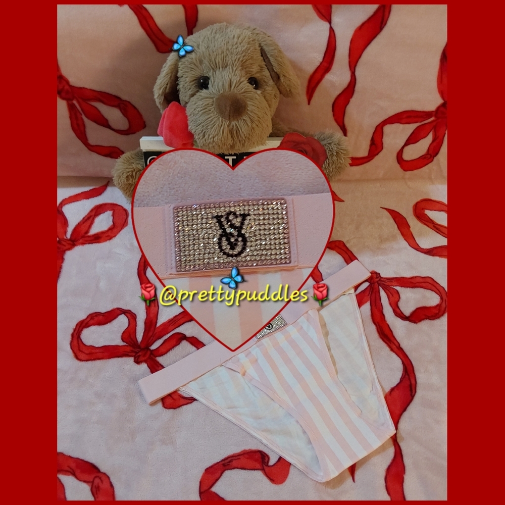 🪽 Victoia's Secret 2024 Fashion Show Runway Logo Cotton BLING Shine Patch Tanga